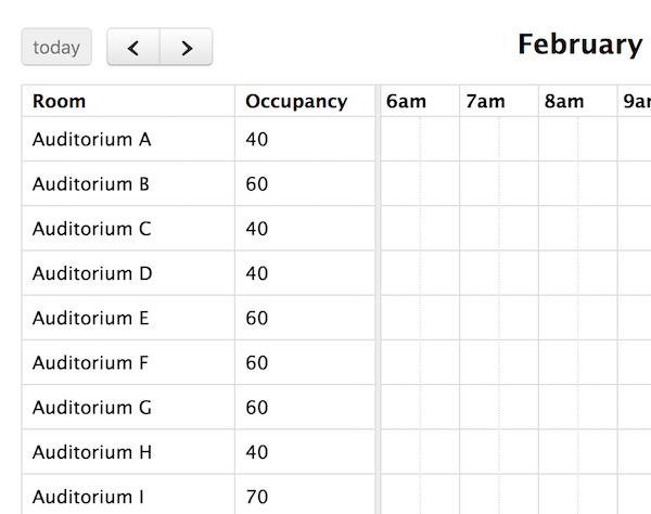 Fullcalendar Free Slots