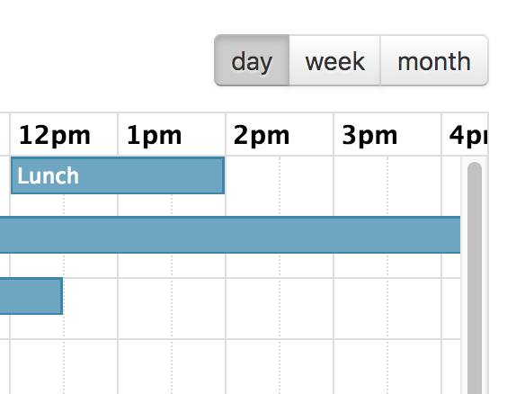 fullcalendar weeklist remove time column