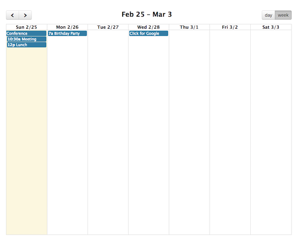 DayGrid View Docs v4 FullCalendar