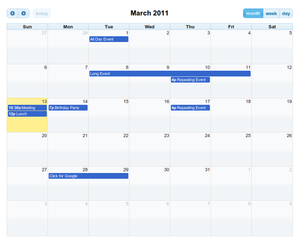 FullCalendar 1.5 Released | FullCalendar